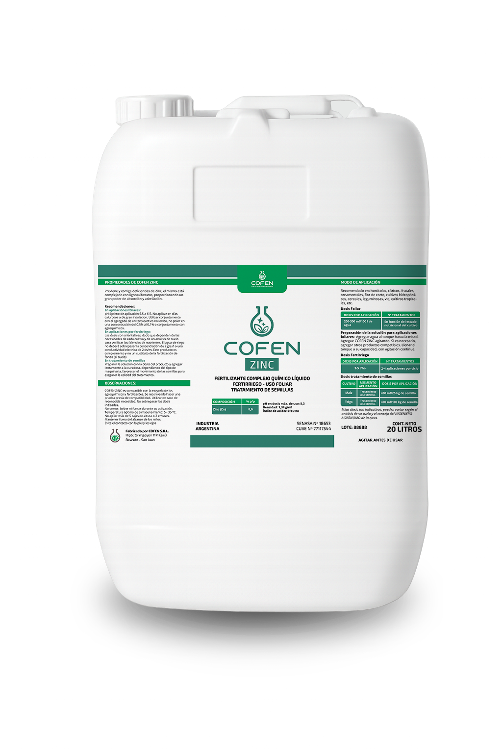 LÍNEA FOLIAR cofen zinc